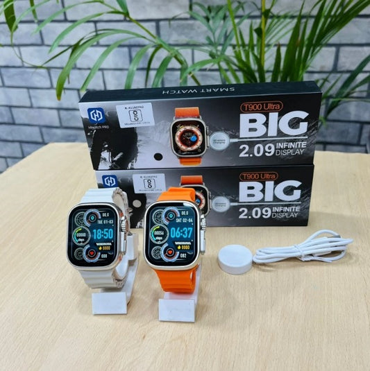 T900 Ultra Smart Watch Infinite Display 49MM Dial Size Built in Games Bluetooth Calling Crown Working